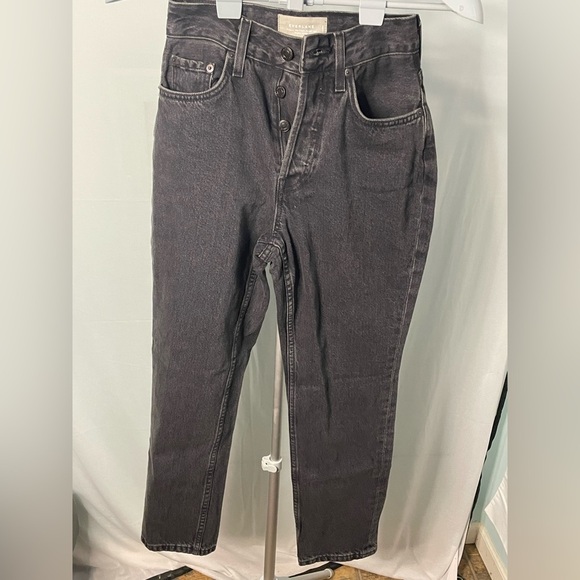 The ’90s curvy Cheeky Jean Washed Black Size 25 Ankle‎ - Picture 1 of 7